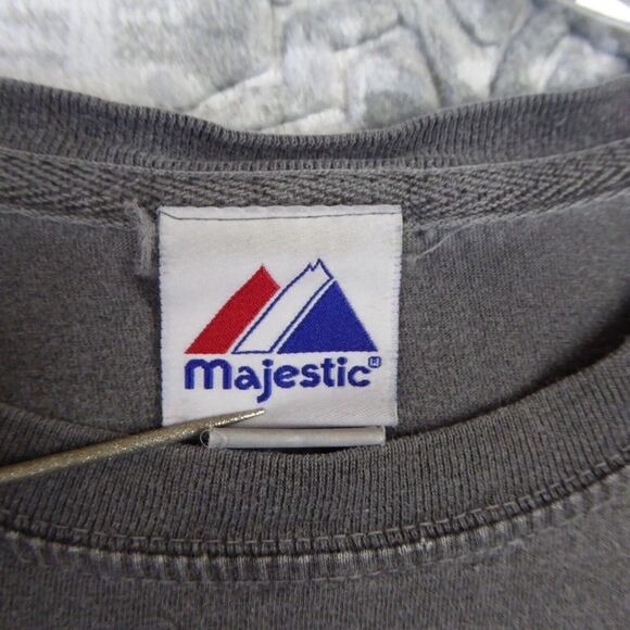 Majestic San Francisco Giants Shirt Built Men's Extra Large Gray 2000 AT&T Park - Picture 3 of 8